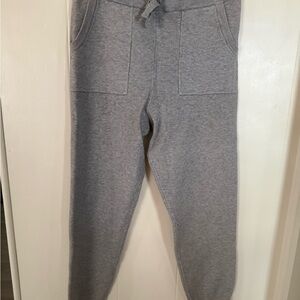 Cozy Gray Knit Jogger Pants - Soft Everyday Sweatpants
